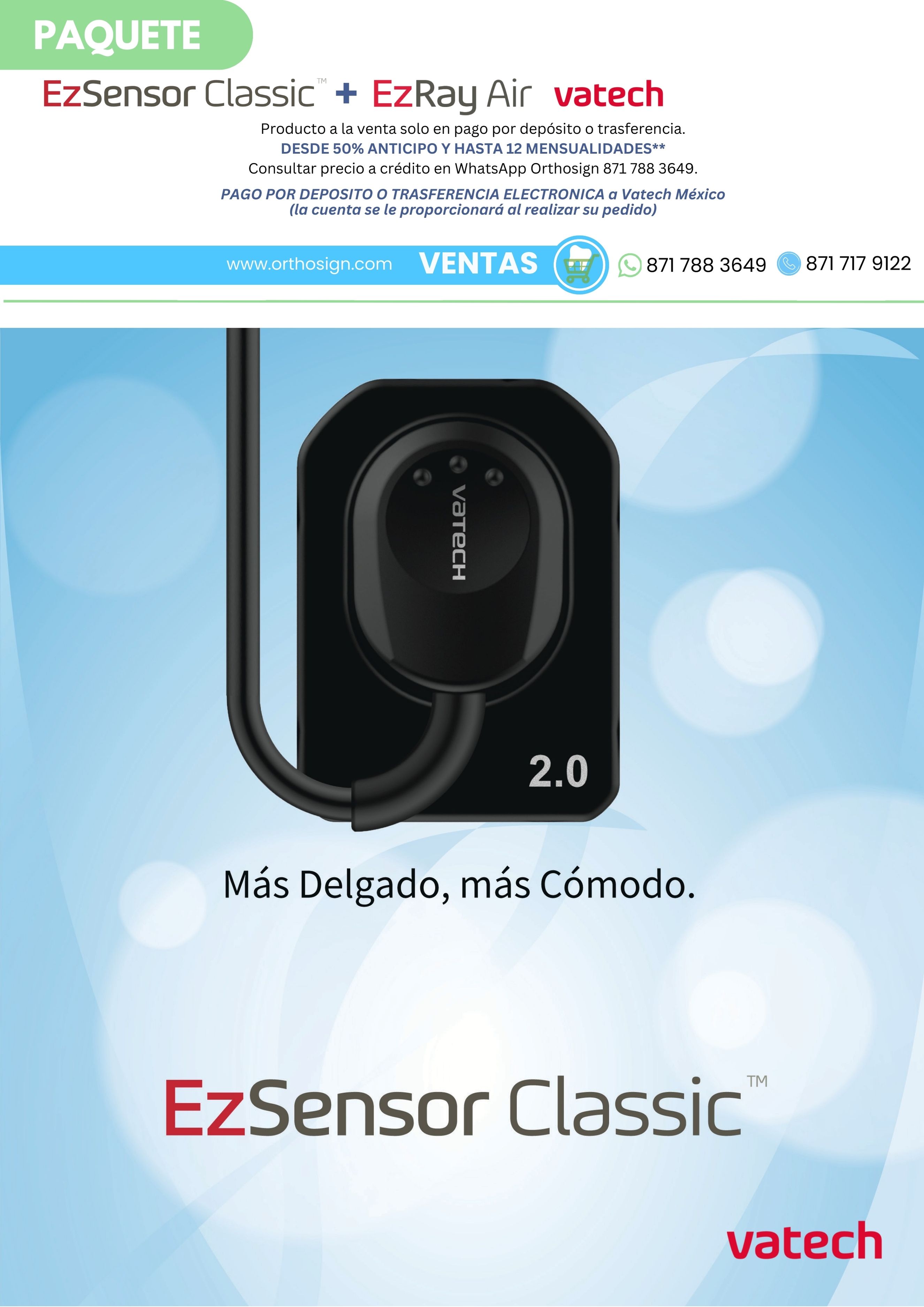 Paquete Radiovisiógrafo Ez Sensor Classic Rayos X Dental Portátil Ez